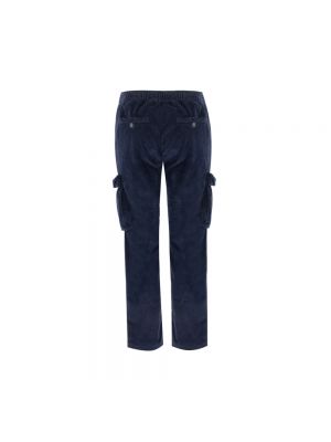 Pantalones cargo de pana con bolsillos Mc2 Saint Barth azul