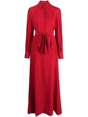Копринена рокля Kiton червено