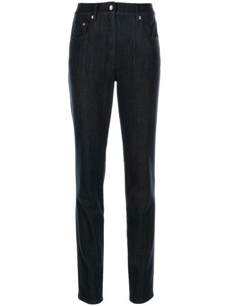 Hög midja skinny fit-jeans St. John blå