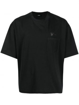 Bavlnené tričko We11done čierna