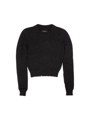 Кашемировый свитер с круглым вырезом Amiri черный