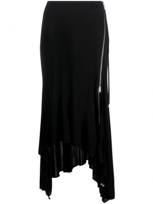 Spódnica midi drapowana Blumarine czarna