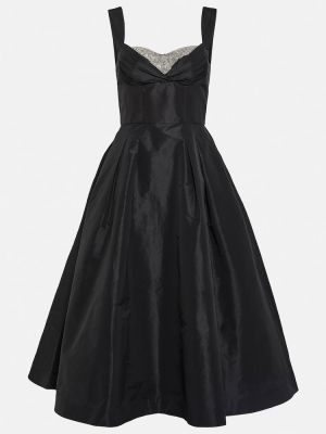 Midi šaty z polyesteru Rebecca Vallance - černá