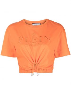 Тениска бродирана Philipp Plein оранжево