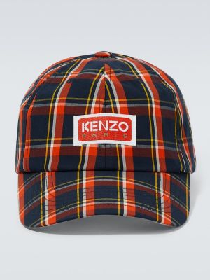 Gorra de algodón a cuadros Kenzo