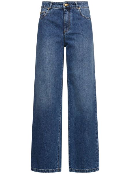 Düşük belli jean pantolon Moschino mavi