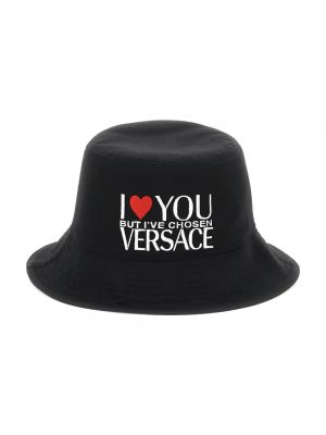 Kapelusz Versace czarny