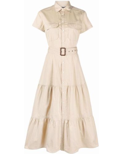 Рубашка платье Polo Ralph Lauren, бежевый