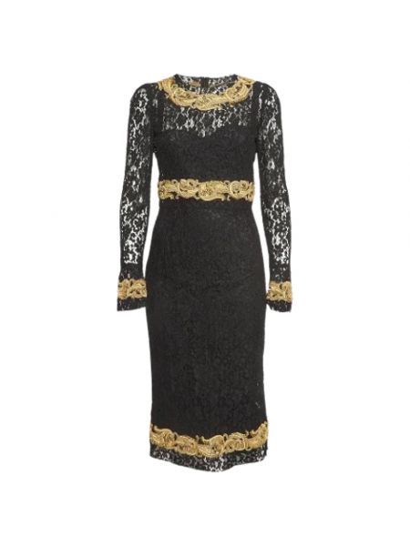 Sukienka koronkowa Dolce & Gabbana Pre-owned czarna