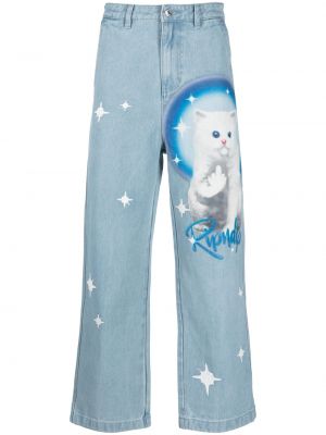 Jeans med normal passform Ripndip blå