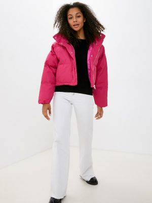 Утепленная демисезонная куртка Goldrai розовая