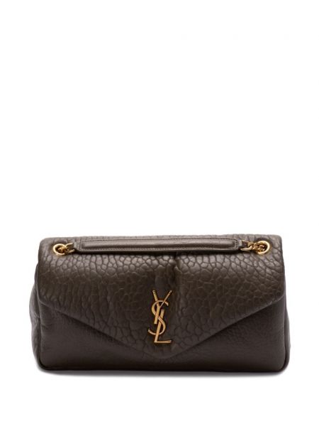 Læder skuldertaske Saint Laurent brun