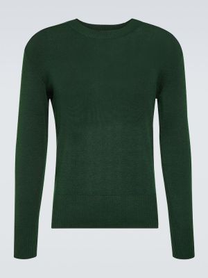 Вълнен пуловер Burberry зелено