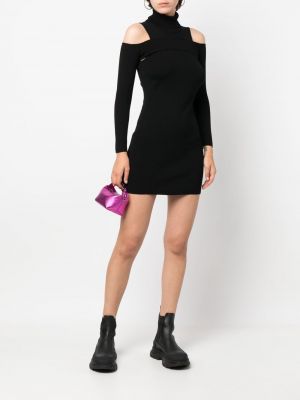 Dzianinowa sukienka mini Costume National Contemporary czarna