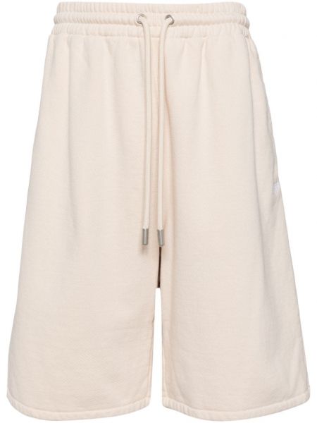 Gestreifte shorts aus baumwoll Off-white weiß