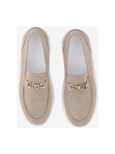 Loafers Versace beżowe