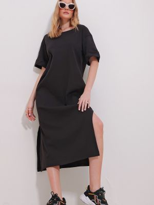 Šaty Trend Alaçatı Stili čierna