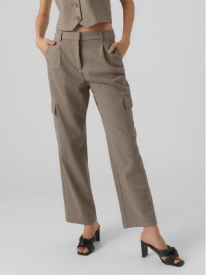 Pantalon droit Vero Moda gris