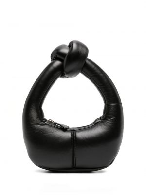 Leder shopper handtasche A.w.a.k.e. Mode schwarz