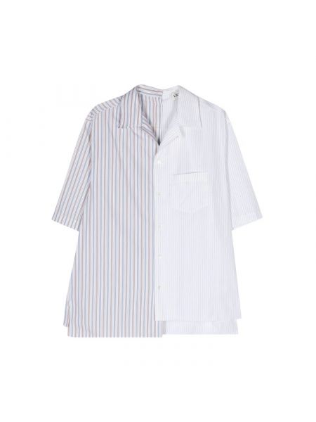 Асимметричная рубашка Lanvin белая