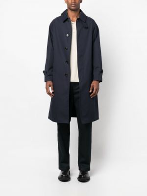 Manteau avec poches imperméable Mackintosh bleu