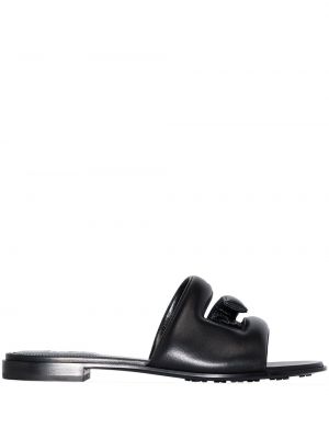 Кожаные сандалии с вырезом Givenchy, черный