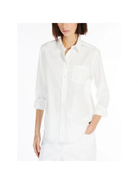 Camisa de algodón Max Mara Weekend blanco