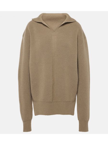 Ull strikkegenser Rick Owens beige