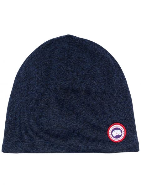 Gorro de punto Canada Goose azul