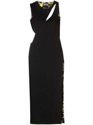 Μάξι φόρεμα Versace Jeans Couture μαύρο