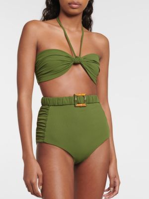 Bikini z wysoką talią Johanna Ortiz zielony
