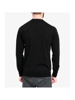 Jersey de lana manga larga de tela jersey Paolo Pecora negro