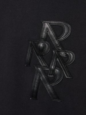 Chemise en coton à capuche Represent noir