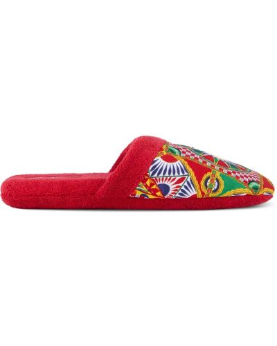 Papuci de casă din bumbac Dolce & Gabbana