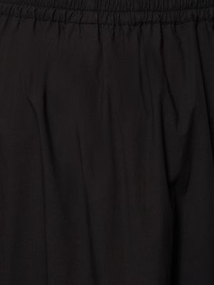 Jupe mi-longue en coton large Matteau noir