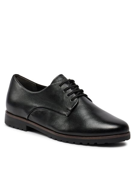 Pantofi oxford Tamaris negru