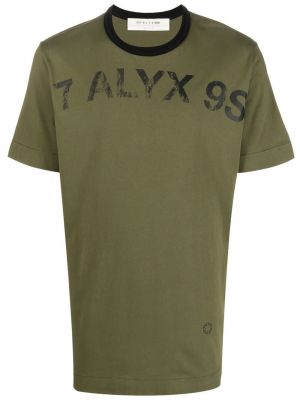 Bavlněné tričko s potiskem 1017 Alyx 9sm zelené