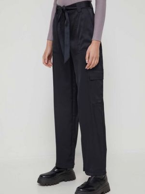 Тканевые брюки Abercrombie & Fitch черные
