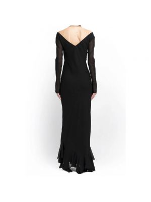 Sukienka długa z długim rękawem Givenchy czarna