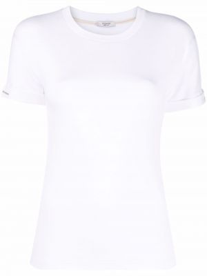 T-shirt en coton avec manches courtes Peserico blanc