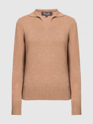 Коричневый пуловер Loro Piana