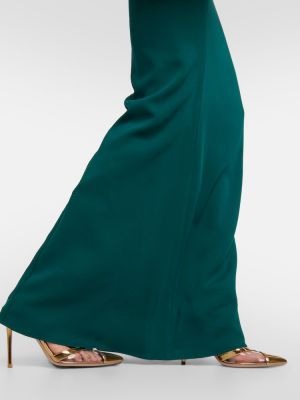 Макси рокля Roland Mouret зелено