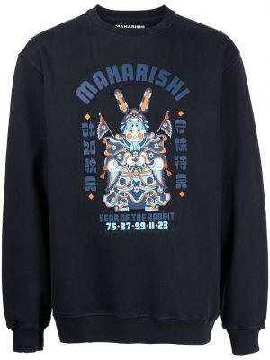 Sweatshirt mit print Maharishi blau