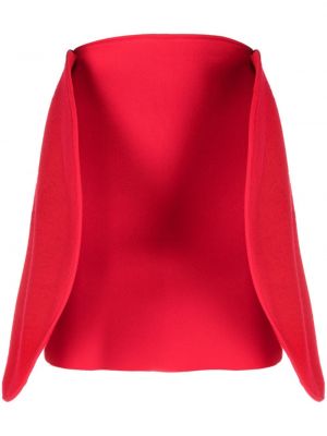 Mini spódniczka Victoria Beckham czerwona