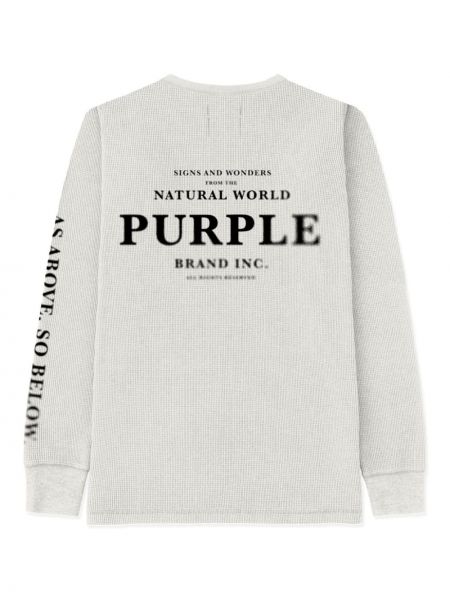 Sweatshirt mit print Purple Brand lila