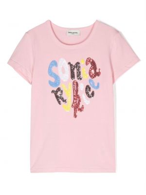 T-paita tytöille Sonia Rykiel Enfant pinkki