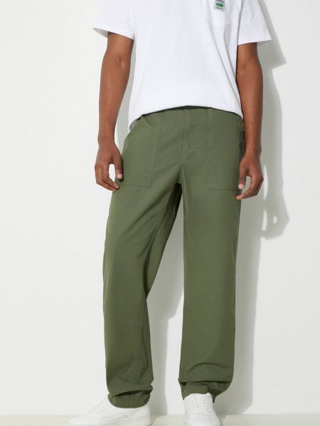 Βαμβακερό παντελόνι Engineered Garments πράσινο