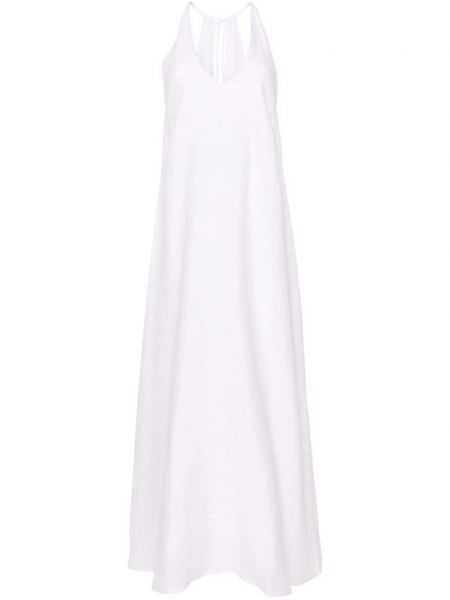 Μάξι φόρεμα 120% Lino λευκό