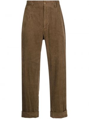Pantaloni cu picior drept de catifea cord Engineered Garments maro