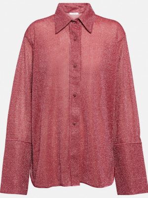 Прозрачная рубашка Oséree розовая